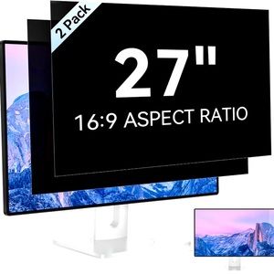 2 pack  27” Computer Privacy for 16:9 Eye Protection Anti Glare Blue Light Film